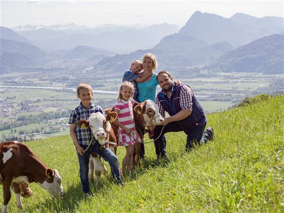 Bauernhof Au am Berg Niederndorferberg Familie