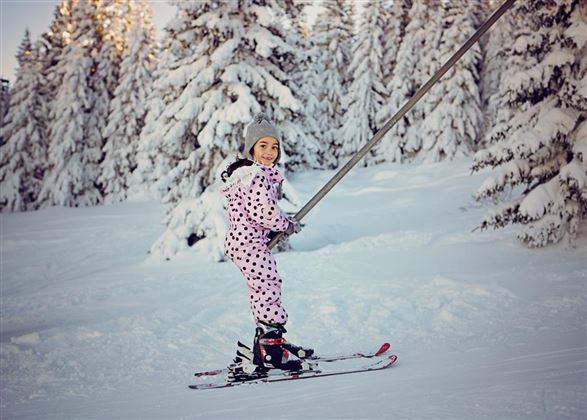 Skifahren Kind